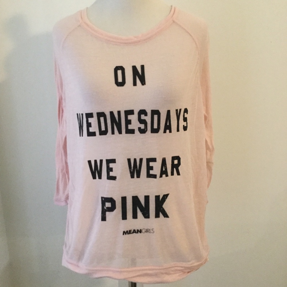 Mean girls on Wednesday’s we wear pink t shirt